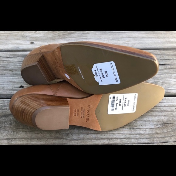 NWT Vince leather pointed toe low ankle boot 9.5 - Picture 5 of 6